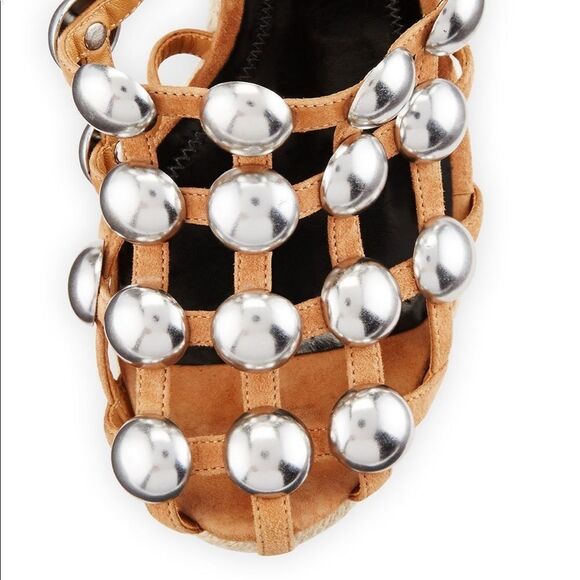 MOVING SALE EVERYTHING MUS GO - Alexander Wang Taylor Suede Wrap Wedge Sandal - Picture 3 of 12